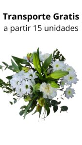 Bouquet 12 tallos tonos blancos