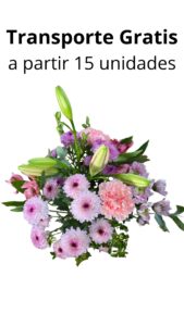 Bouquet 12 tallos tonos rosa