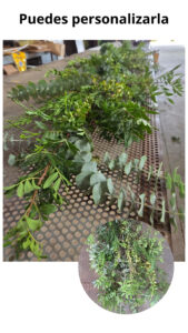 Guirnaldas verdes mitxtos (eucalipto, lentisco,