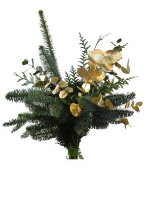 Bouquet navidad dorado