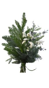 Bouquet navidad plata