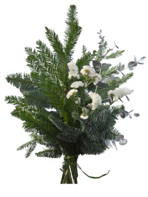 Bouquet navidad plata