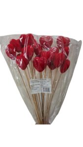 Pick corazón terciopelo 25 unidades